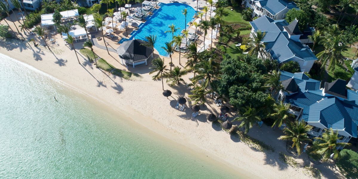 heritage le telfair mauritius aerial view